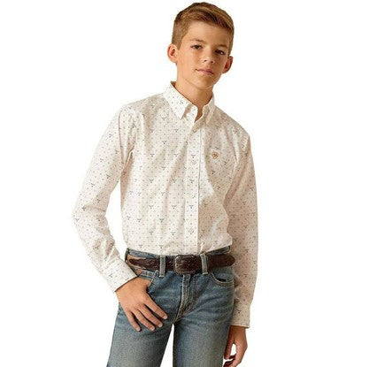 Ariat Youth Edmonds Classic Fit Shirt-10051410