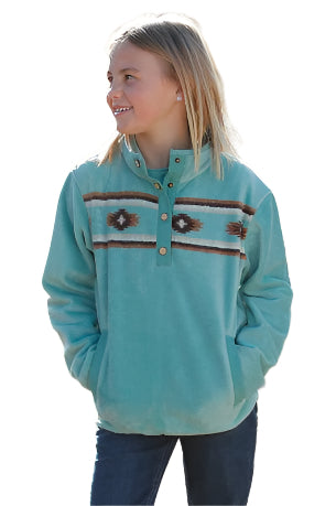 Cinch Youth Turquoise Pullover-CWK8250008