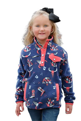 Cinch Youth Navy Western Pullover-CWK8720004