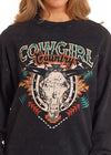 Rock & Roll Ladies Graphic Cowgirl Country Pullover-BW91T05428