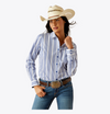 Ariat Ladies Kirby Stretch Shirt - Cobalt Stripe - 10055274