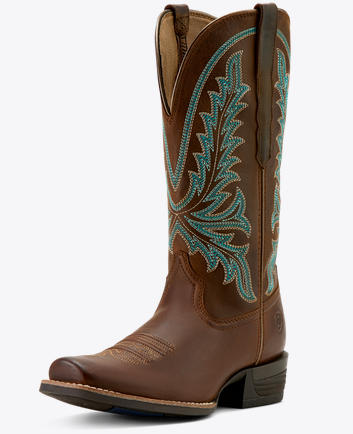 Ariat Ladies Rock Creek Western Boot - Sassy Brown - 10061144