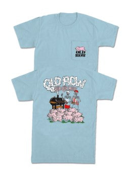 Old Row Rub Our Meat 2.0 Pocket Tee - Chambray - WROW3569