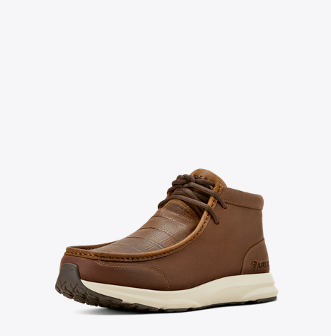 Ariat Men's Spitfire Brown Crocodile Print Shoes-10061197