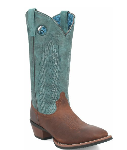 Laredo Women's Sable Boot - Brown & Turquoise - 20007