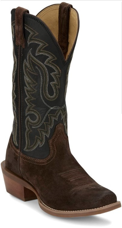 Justin Mens Cowboy Town Western Boots-FN7257