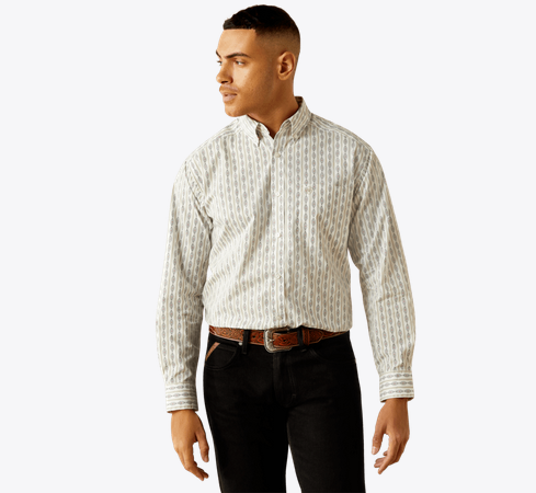 Ariat Men's William White Classic Fit Shirt-10058763