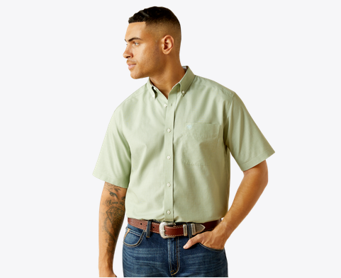 Ariat Men's Aqua Wrinkle Free Soild Classic Fit Shirt-10058980