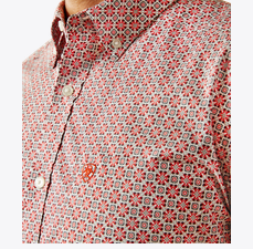 Ariat Men's Welch Classic Fit Shirt Red - 10058749