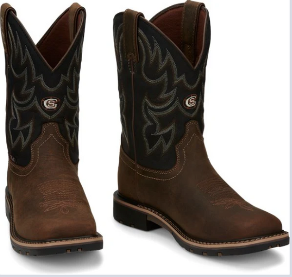 Justin Men's George Strait Square Toe Boot - Fireman Tan - GR9062