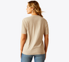 Ariat Women's Longhorn T-Shirt - Oatmeal Heather - 10058715