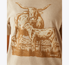 Ariat Women's Longhorn T-Shirt - Oatmeal Heather - 10058715