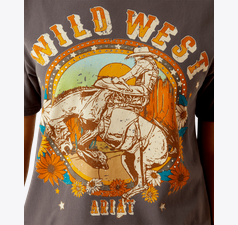 Ariat Women's "Retro Rodeo" T-Shirt - Thunderstorm - 10060387