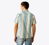 Ariat Men's Short Sleeve "Hilton" Retro Fit Shirt - Off White - 10058712