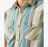 Ariat Men's Short Sleeve "Hilton" Retro Fit Shirt - Off White - 10058712