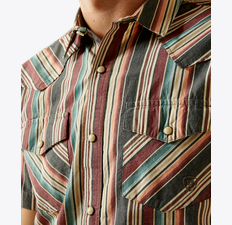 Ariat Men's Short Sleeve "Haven" Retro Fit Shirt - Black - 10058714