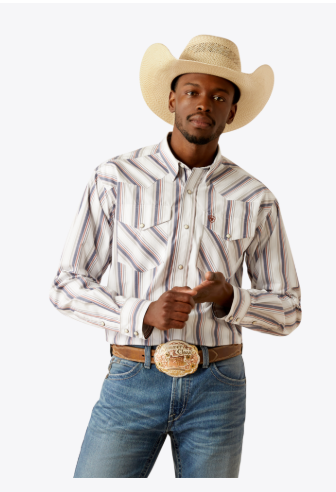 Ariat Men's Pro Seris "Warrick" Classic Fit Shirt - White - 10058757