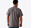 Ariat Mens Grey VentTEK Western Fitted Shirt-10058825
