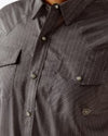 Ariat Mens Grey VentTEK Western Fitted Shirt-10058825
