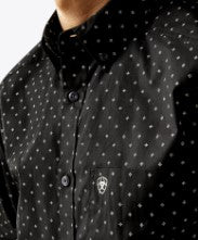 Ariat Mens Grey Seymour Fitted Shirt-10058994