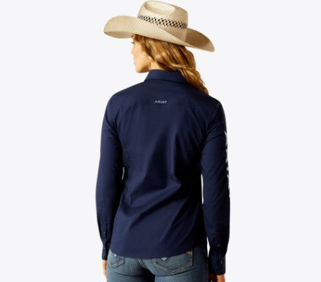 Ariat Women's Team Kirby Pro Shirt - Black Iris - 10058796