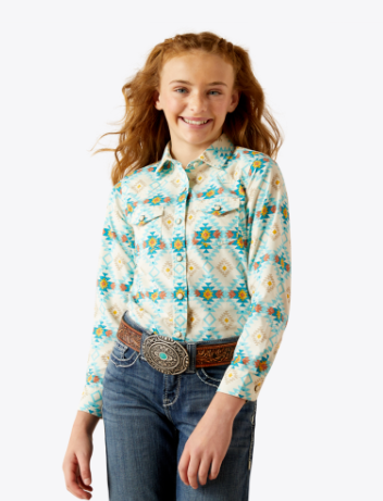 Ariat Youth Cayo Print Remy Snap Shirt-10060390