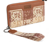 Wrangler Bandana Paisley Print Wallet - Brown - WG138-W006
