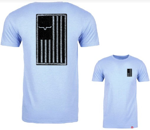 Kimes Ranch Mens Patched Blue TShirt