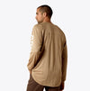 Ariat Mens Khaki Rebar Heat Fighter TShirt-10031030