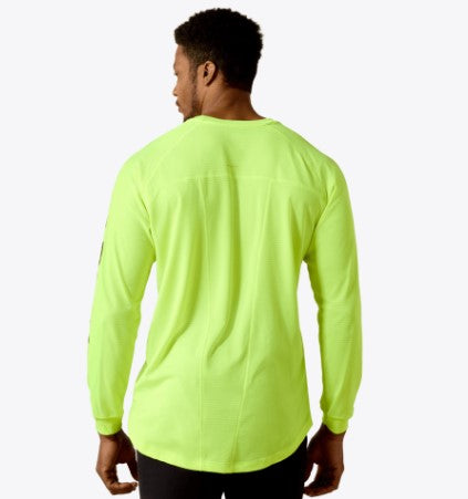 Ariat Mens Neon Lime Rebar Heat Fighter SHirt-10031031