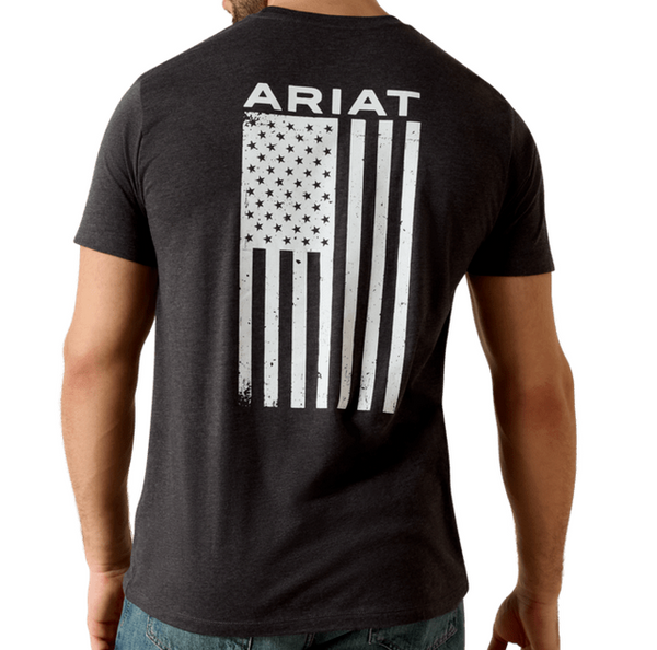 Men's Ariat Freedom T-Shirt - Charcoal Heather - 10025209