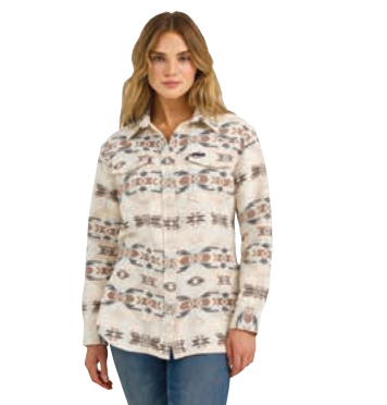 Wrangler Ladies Boyfriend Shacket-112368056