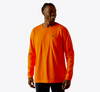 Men's Ariat Rebar Cotton Strong Standard Pocket T-Shirt - Safety Orange - 10062751