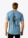 Ariat Mens Coronet Blue Blazing Saddle TShirt-10062421