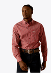 Ariat Mens Red Team Pearl Fitted Shirt-10062255