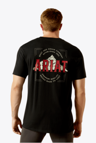 Ariat Mens Black Nab Mountain TShirt-10062411