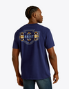 Ariat Mens Blue Woven West TShirt-10062418