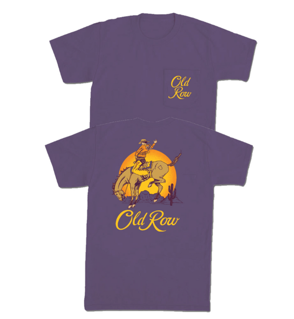 Old Row Crown Cowboy Pocket Tee - Wine - WROW-3701