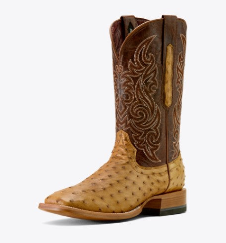 Ariat Mens Full Quill Ostrich Classic Cash Square Toe Boot-10063774