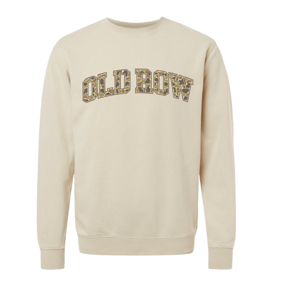 Old Row Camo Crewneck - Ivory - WROW3283
