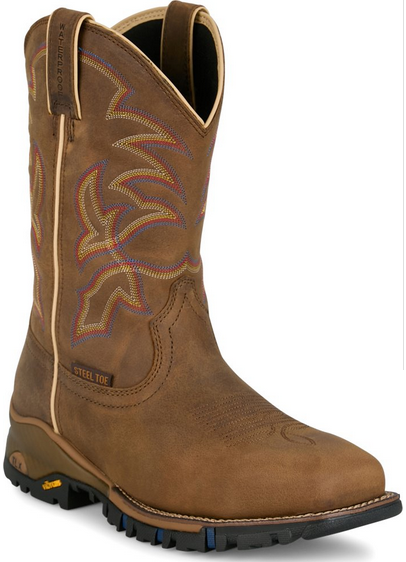 Justin Mens Roustabout Steel Toe Work Boot-TW5022