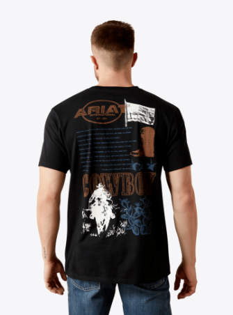 Ariat Mens Black Maximal Collage TShirt-10065936