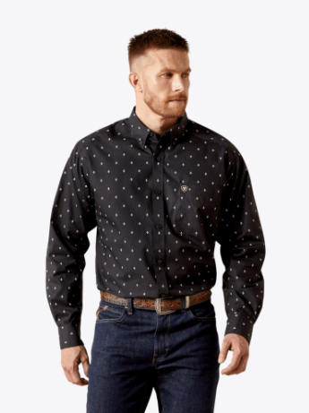 Ariat Mens Black Taylor Classic Fit Shirt-10065856