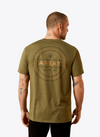 Ariat Mens Military Heather Ropers Seal TShirt-10065888