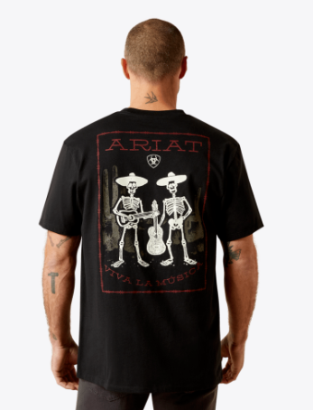 Ariat Mens Black Grateful Muertos TShirt-10065895