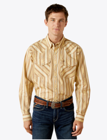 Ariat Mens Beige Tommy Classic Fit Shirt-10062188