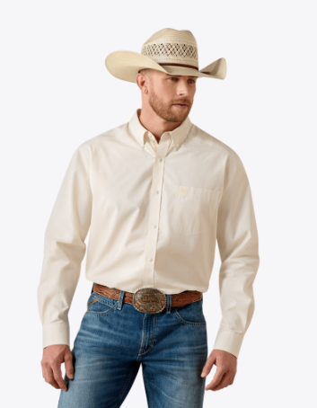 Ariat Mens Summer Melon Pro Series Dayne Mini Stripe Shirt-10071413