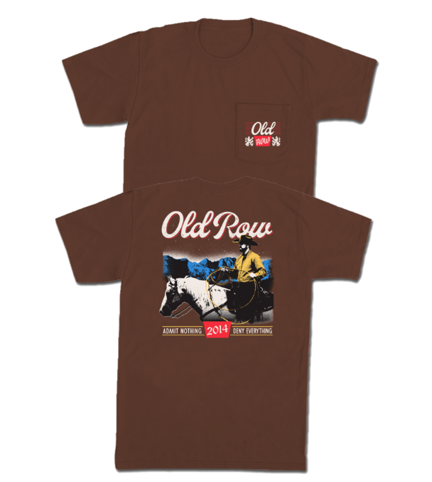 Old Row Cowboy Pocket Tee - Espresso - WROW3914