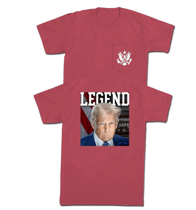 Old Row 47 Legend Pocket Tee - Red - WROW3782