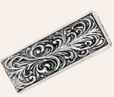 Justin Men's Money Clip Tooled Design - 2621917453